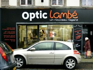 Enseigne panneau OPTIC LAMBÉ