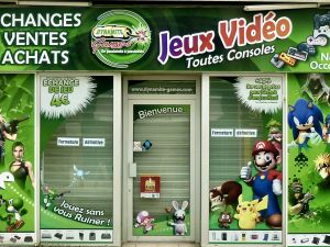 Enseigne panneau JEUX VIDÉO