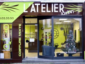 Enseigne panneau L'ATELIER SOFI&CATY