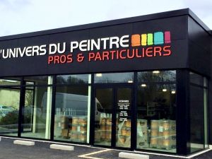 Enseigne lettres découpées L'UNIVERS DU PEINTRE