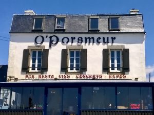 Enseigne lettres découpées O'PORSMEUR