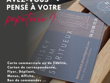 ✉️ Avez-vous pensé à votre papeterie ? 💡
Cartes commerciales, cartes de fidélité, flyers, dépliants, affiches, menus, blocs de commandes…
La papeterie fait...
